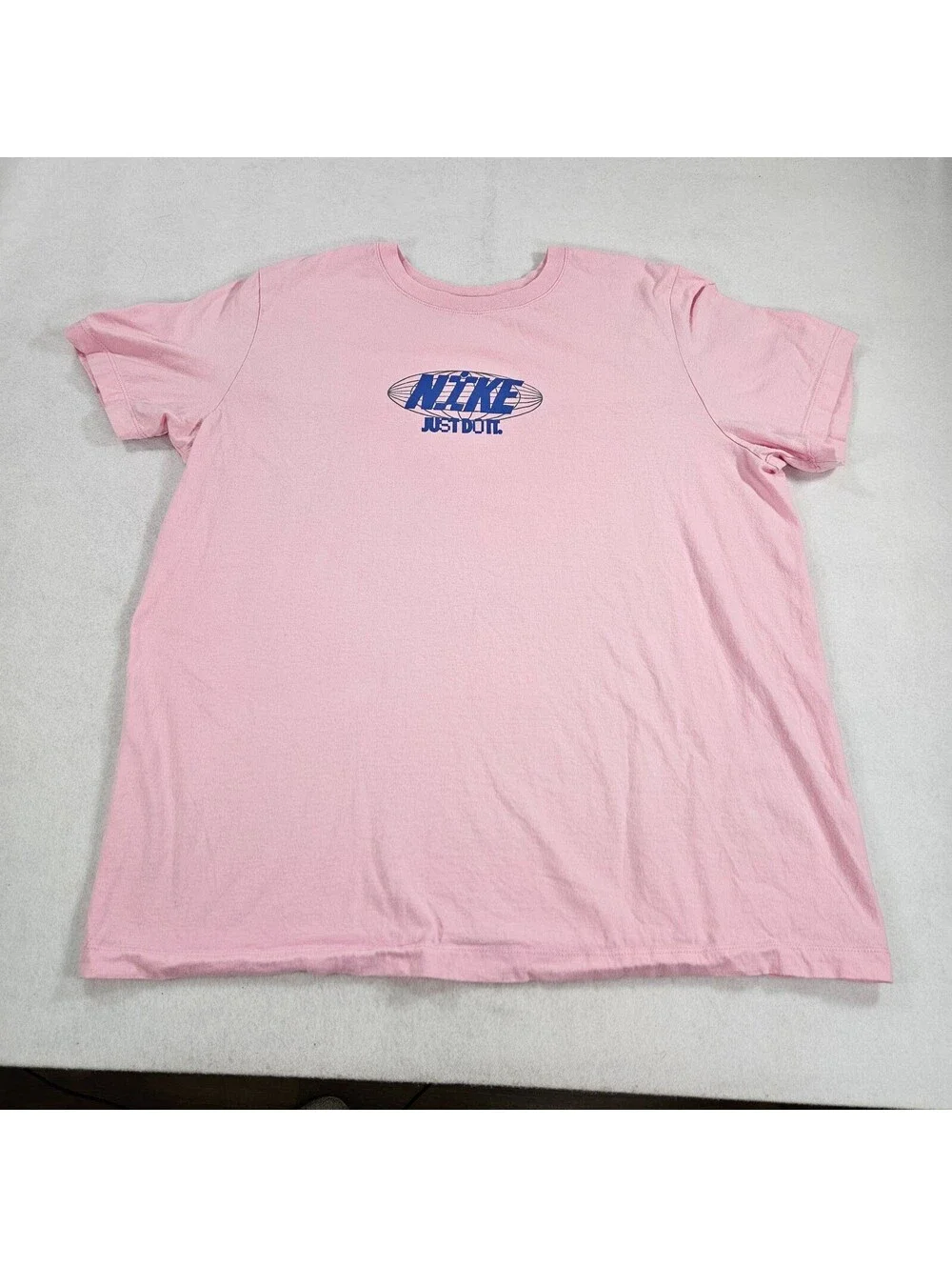 Nike Women's XL Pink Just Do It Graphic T Shirt Short Sleeve Cotton Casual Tee